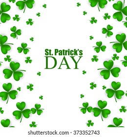 St. Patrick's day background with clover
