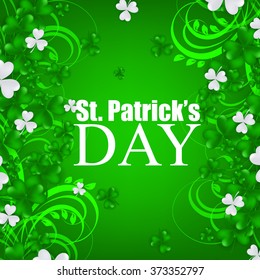 St. Patrick's day background with clover