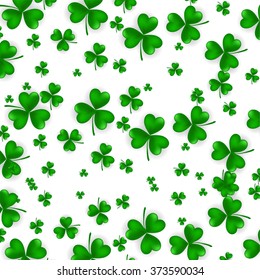 St. Patrick's day background with clover