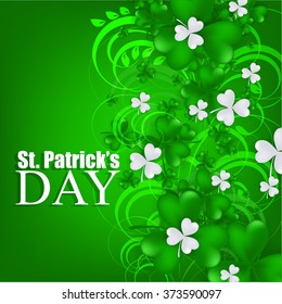 St. Patrick's day background with clover