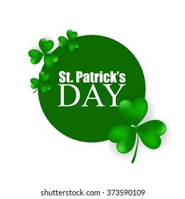 St. Patrick's day background with clover
