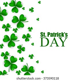 St. Patrick's day background with clover