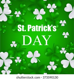 St. Patrick's day background with clover