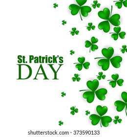 St. Patrick's day background with clover
