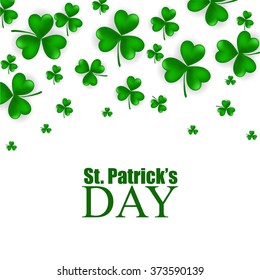 St. Patrick's day background with clover