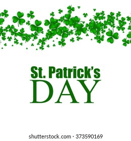 St. Patrick's day background with clover
