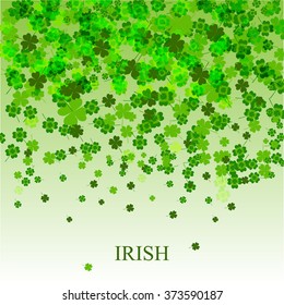 St. Patrick's day background with clover