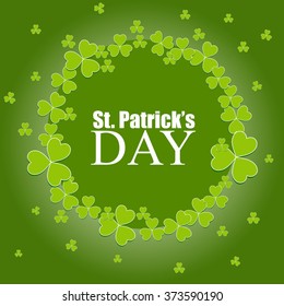 St. Patrick's day background with clover