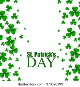 St. Patrick's day background with clover