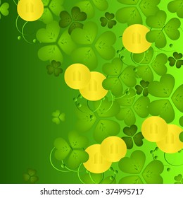 St. Patrick's day background with clover