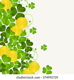 St. Patrick's day background with clover