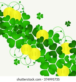 St. Patrick's day background with clover