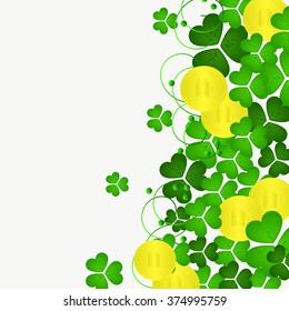 St. Patrick's day background with clover