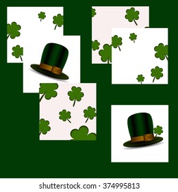 St. Patrick's day background with clover
