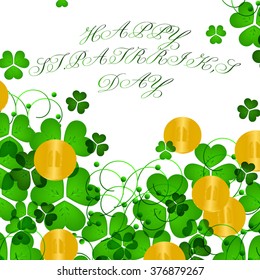 St. Patrick's day background with clover