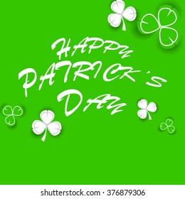 St. Patrick's day background with clover