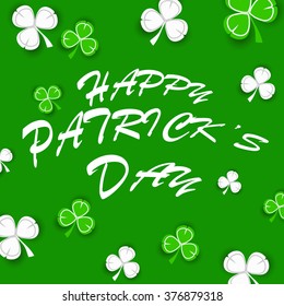 St. Patrick's day background with clover