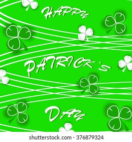 St. Patrick's day background with clover