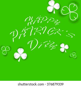 St. Patrick's day background with clover