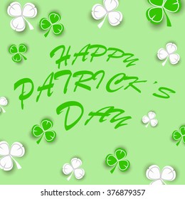 St. Patrick's day background with clover