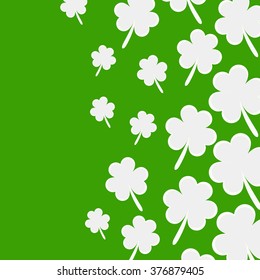 St. Patrick's day background with clover