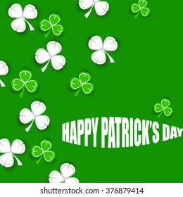 St. Patrick's day background with clover