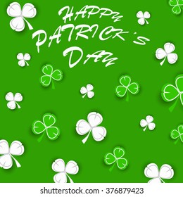 St. Patrick's day background with clover