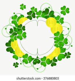 St. Patrick's day background with clover