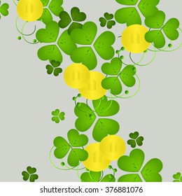 St. Patrick's day background with clover