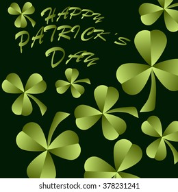 St. Patrick's day background with clover