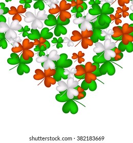 St. Patrick's day background with clover