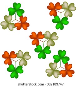 St. Patrick's day background with clover