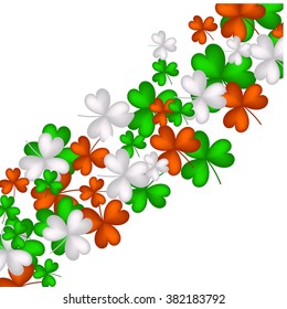 St. Patrick's day background with clover