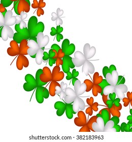 St. Patrick's day background with clover