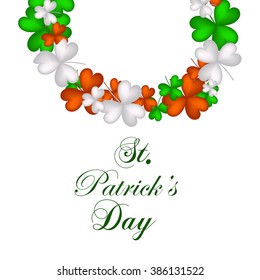 St. Patrick's day background with clover.