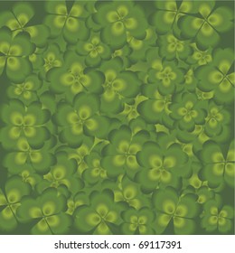 St. Patrick's day / background with clovers