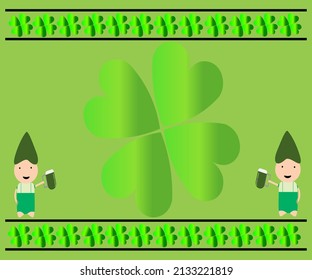 St Patrick's Day Background copy space vectors