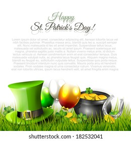 St. Patrick's Day background with copy-space