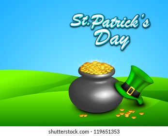 St Patrick's Day background. EPS 10.