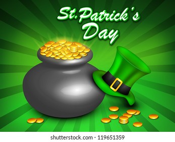 St Patrick's Day background. EPS 10.