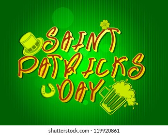 St. Patrick's Day background. EPS 10.