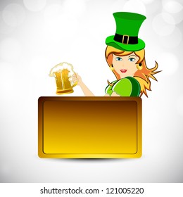 St. Patrick's Day background. EPS 10.