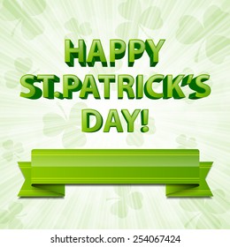 St. Patrick's day background. EPS10 vector