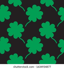 St. Patrick's Day Background. Floral Background. Seamless Pattern With Floral Motifs able to print for cloths, tablecloths, blanket, shirts, dresses, posters, papers.