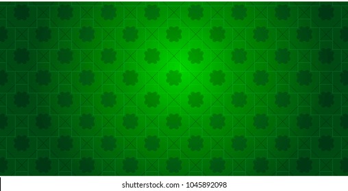 St. Patrick's Day Background, green background vector, rhombuses