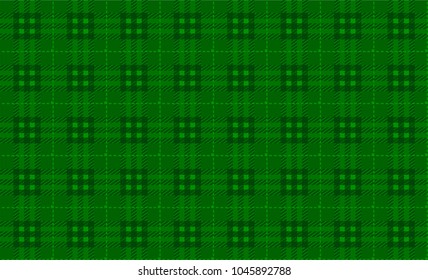 St. Patrick's Day Background, green background vector, plaid material