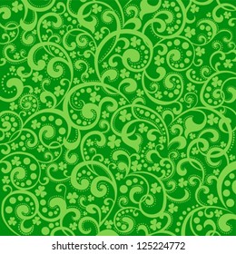 St. Patrick's day background in green colors. Vector illustration.