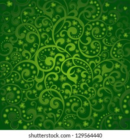 St. Patrick's day background in green colors. vector illustration.