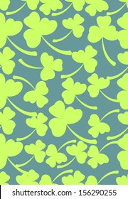 St. Patrick's day background in green colors. Seamless pattern. Vector illustration.
