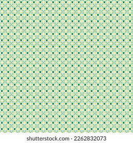 St. Patrick's day background in green colours. Seamless Pattern background with three leaved shamrocks. St. Patrick's day holiday symbol. Irish symbols of the holiday illustration.